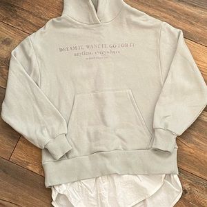 Zara girl combination sweatshirt hoodie size 10 EUC